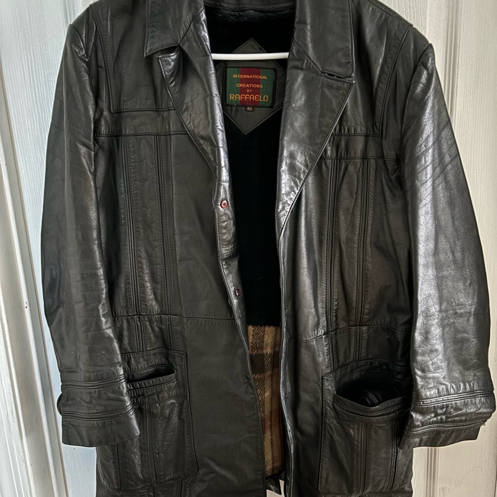 Vintage Black Raffaelo Leather Jacket